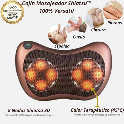 Cojín Masajeador Shiatsu Pro™ - Tu Masajista Personal en Casa