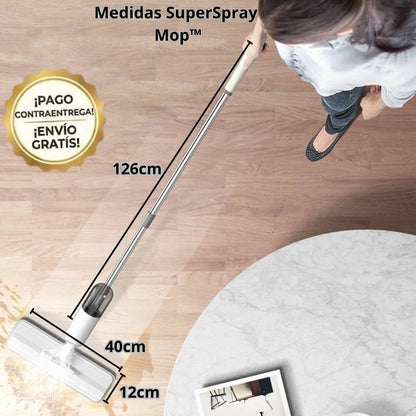 SuperSpray Mop™: Pisos impecables en minutos y sin dolores de espalda.
